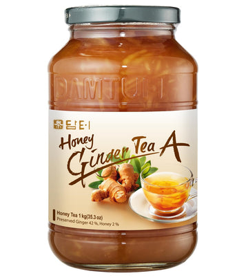 Damtuh Honey Ginger Tea - Natural Flavor & Warm Spicy Aroma, No Artificial Ingredients, Perfect for Hot or Iced Tea, Jam, or Sal