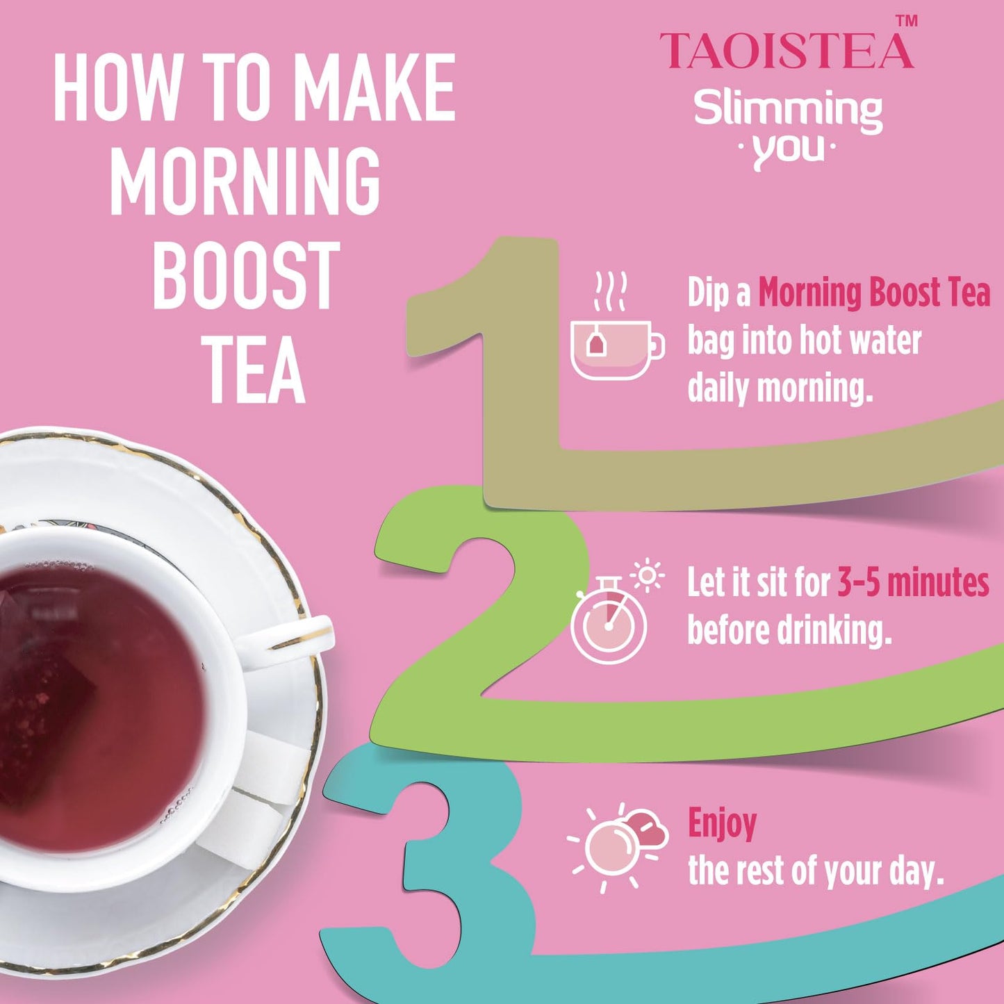 Detox Tea Morning Boost Tea (2 Pack), All Natural Herbal Tea For Detox And Colon Cleanse, Non-Gmo, Vegan (28 Tea Bags Total)