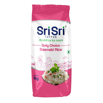Sri Sri TATTVA shuddhta ka naam Daily Choice Basmati Rice,1Kg