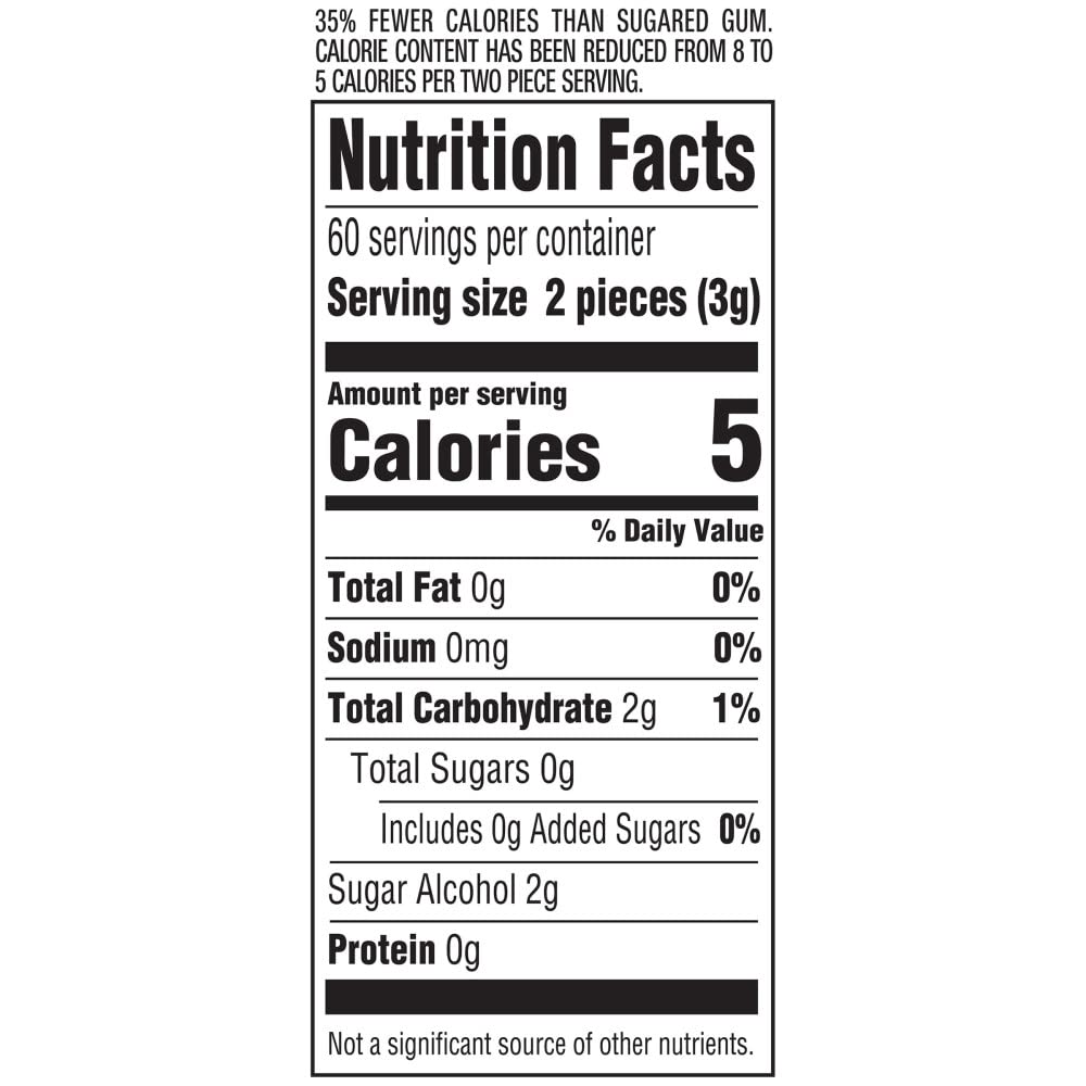 ORBIT Gum Bubblemint Sugar Free Chewing Gum Bulk Pack, 120 ct Bottle (Pack of 2)
