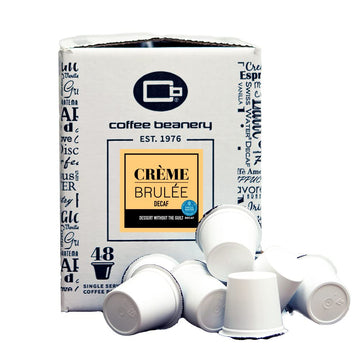 Creme Brulee Decaf Coffee Pods by Coffee Beanery | 96ct Bulk Flavored Decaf Coffee Pods Medium Roast Coffee