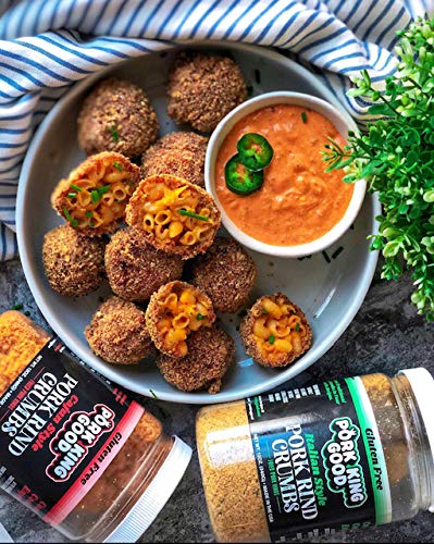 Pork King Good Spicy Cajun Low Carb Keto Diet Pork Rind Breadcrumbs!Perfect For Ketogenic, Paleo, Gluten-Free, Sugar Free and Ba