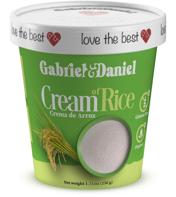 Gabriel & Daniel Creamy Rice Hot Cereal Cup – Non-GMO, Gluten Free – Pack of 6