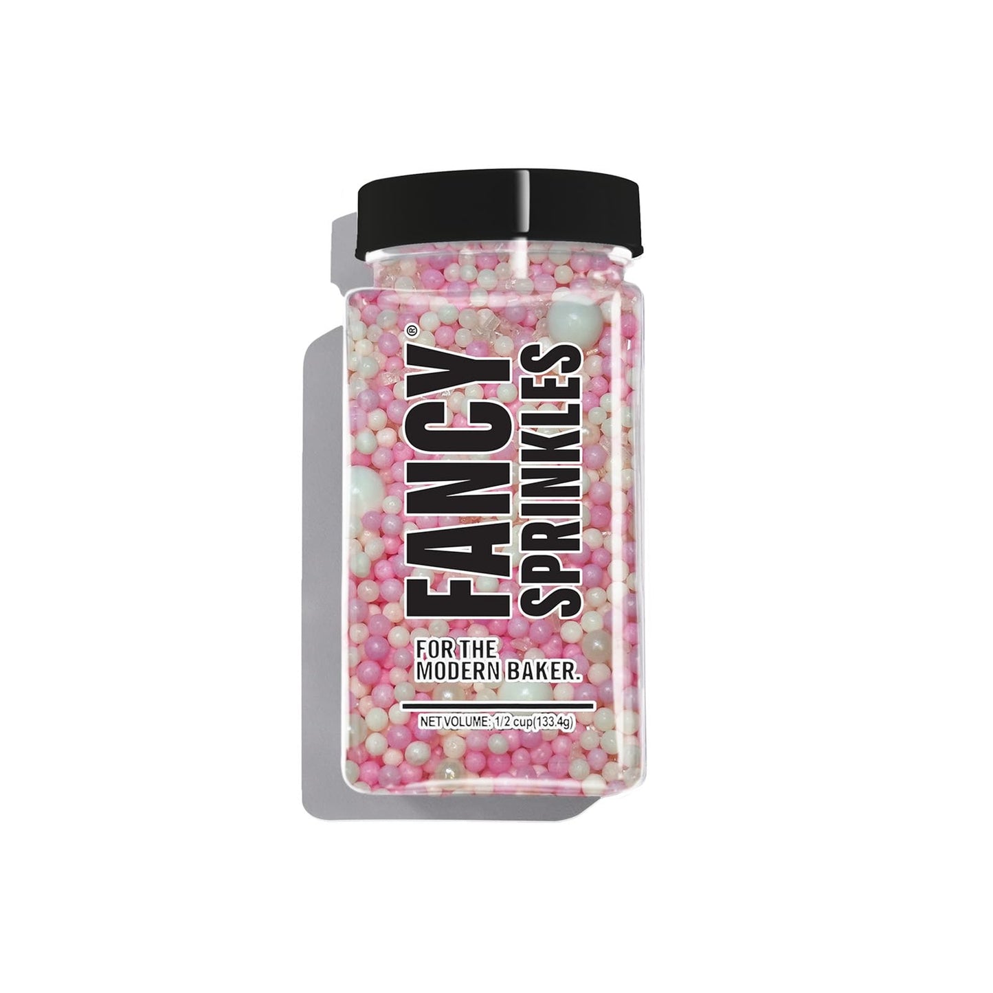 Fancy Sprinkles Bubble Bath Sprinkles, Real Sugar, For Ice Cream, Cookies, Cakes, Cupcakes, Dessert Decorating, Pink & White Spr