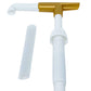 Good Times Coffee Co. Sauce Pump Dispenser for Ghirardelli Bottles, Plastic, Pack of 6, Fits 87.3 to 90.4 Ounce, Gold