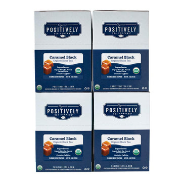 Organic Positively Tea Company, Caramel Black Tea, K-Cup Compatible, 96 Pods
