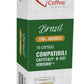 ITALIAN COFFEE FOR ESPRESSO LOVERS Coffee Capsules for Verismo, CBTL, Caffitaly, K-fee Systems - 80 Pods Brazil Blend, 10 Count (Pack