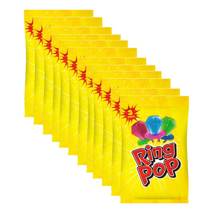 Ring Pop Individually Wrapped Bulk Variety Party Pack Lollipop Suckers W/ Assorted Flavor, 3Count (Pack Of 12) - Fun Candy for B