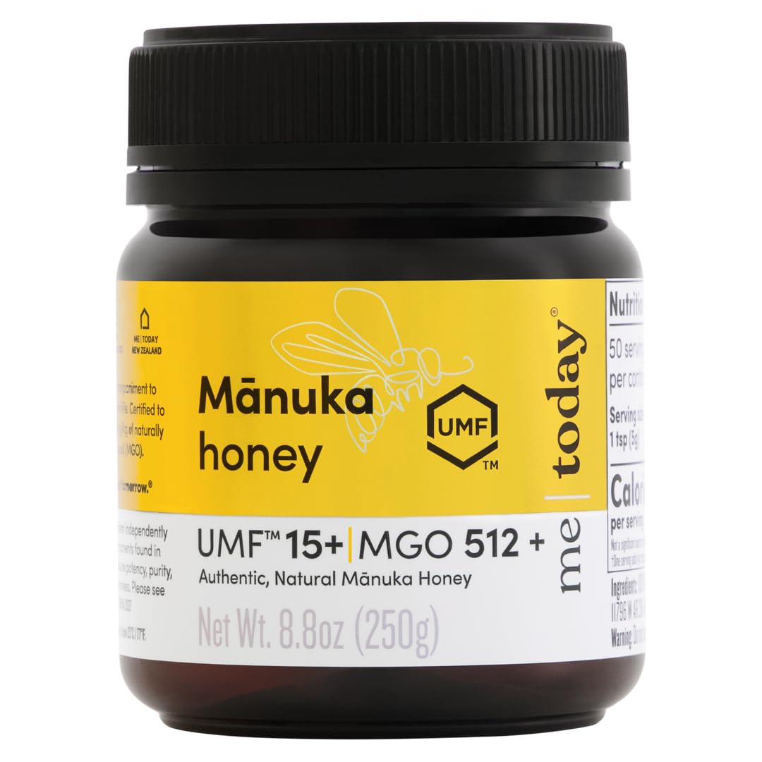 Me Today Manuka Honey, UMF 15+/MGO 512+ from New Zealand Authentic, Raw & Unpasteurized Honey | Raw Manuka Honey for Daily Welln