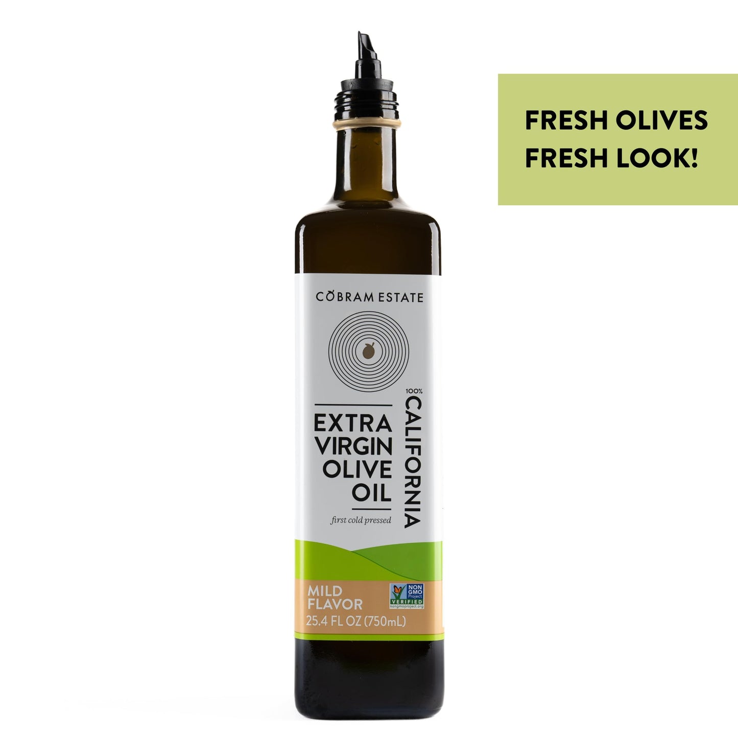 Cobram Estate Extra Virgin Olive Oil, First Cold Pressed, Non-GMO, Keto Friendly, 750ml Bottle