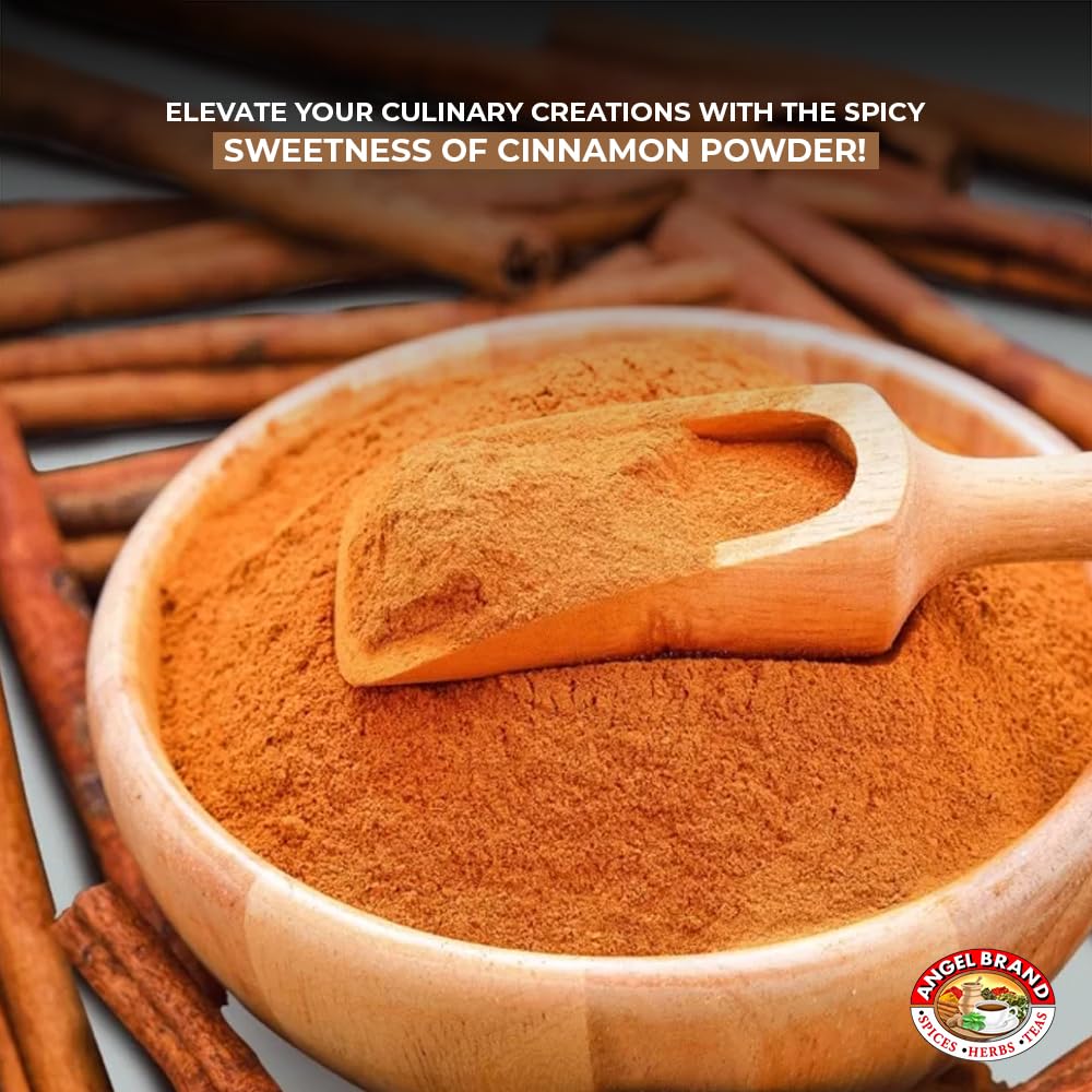 Angel Brand Cassia Cinnamon Powder - Premium Ground Cinnamon For Baking, Coffee, Smoothies, And More - Sweet And Aromatic Spice