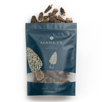 MARKY'S Dried Morel Mushrooms - 2 oz / 57 g - Grade A Dry Morels for Cooking