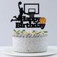 Basketball Happy Birthday Cake Topper-Basketball Themed Birthday Party Cake Decoration (Birthday)