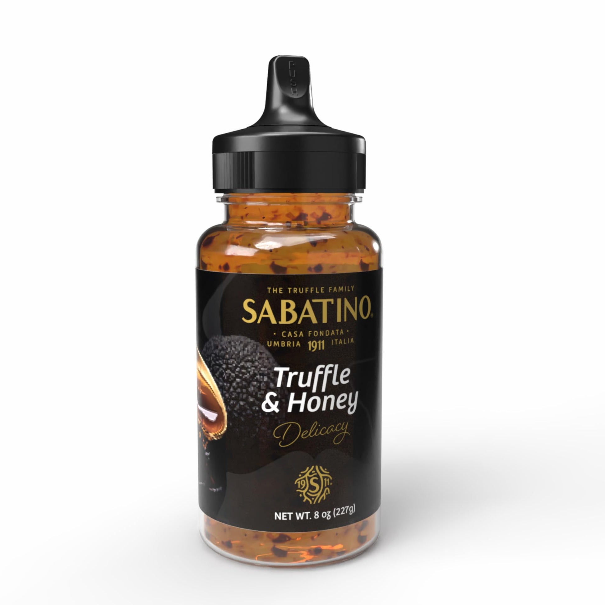 Sabatino Tartufi Truffle Honey - Clover Honey Infused with Truffles, 8 oz