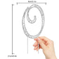 LINGPAR Rhinestone Crystal Letter O Cake Topper for Wedding and Birthday Parties - Silver, Model 01