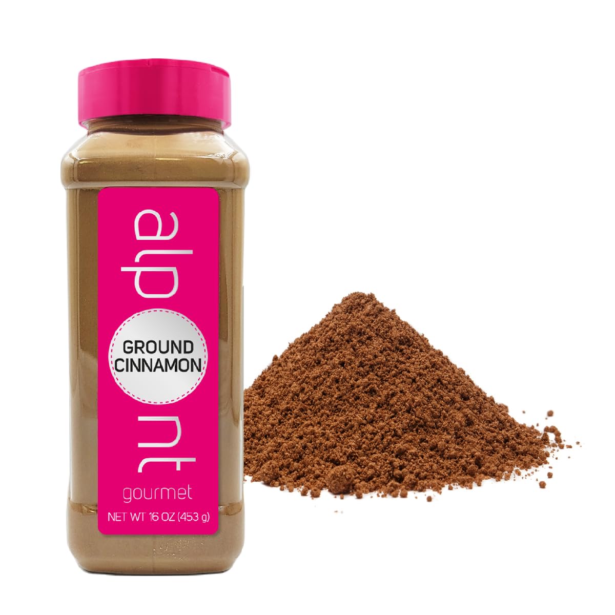 Alpont Gourmet Ground Cinnamon 16 Oz (453G), All Natural, Non-Gmo, Packed To Keep It Fresh, Premium Quality