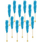 Rock Candy Lollipops Pops Candy Suckers, Color And Flavor Assortment, 6.5'' (Blueberry, 12-Pack)