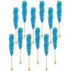 Rock Candy Lollipops Pops Candy Suckers, Color And Flavor Assortment, 6.5'' (Blueberry, 12-Pack)