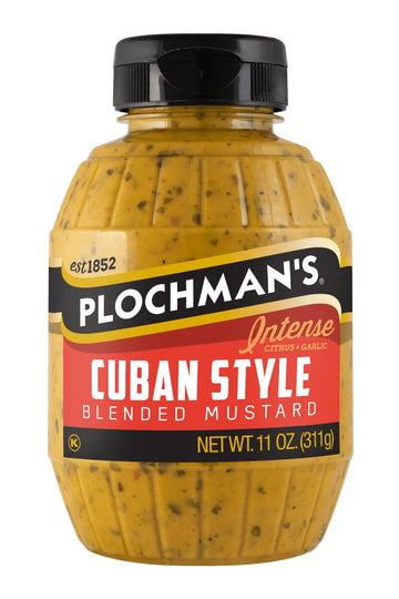Plochmans Cuban Mustard, 11 oz (Pack of 6), Natural Flavor