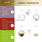 Creano Blooming Tea Gift Set with Glass Teapot, 6 Varieties of White, Green & Black Tea, Black, White & Green Color