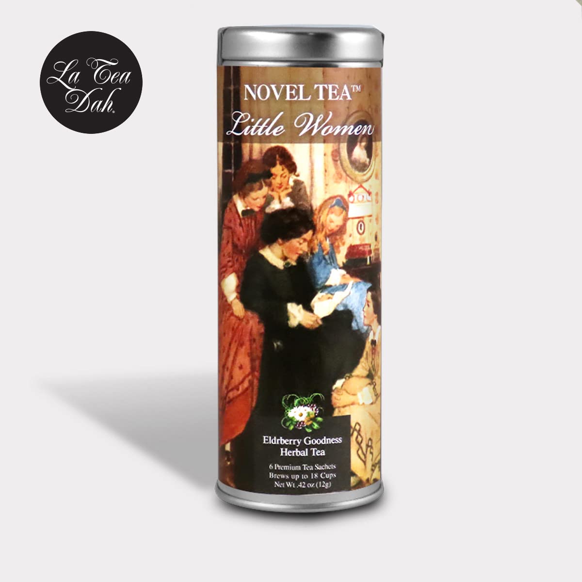 La Tea Dah Noveltea Literary Tea Gift Set, 5 Gourmet Teas in Romance Novel Tins, Perfect for Book Lovers and Book Clubs