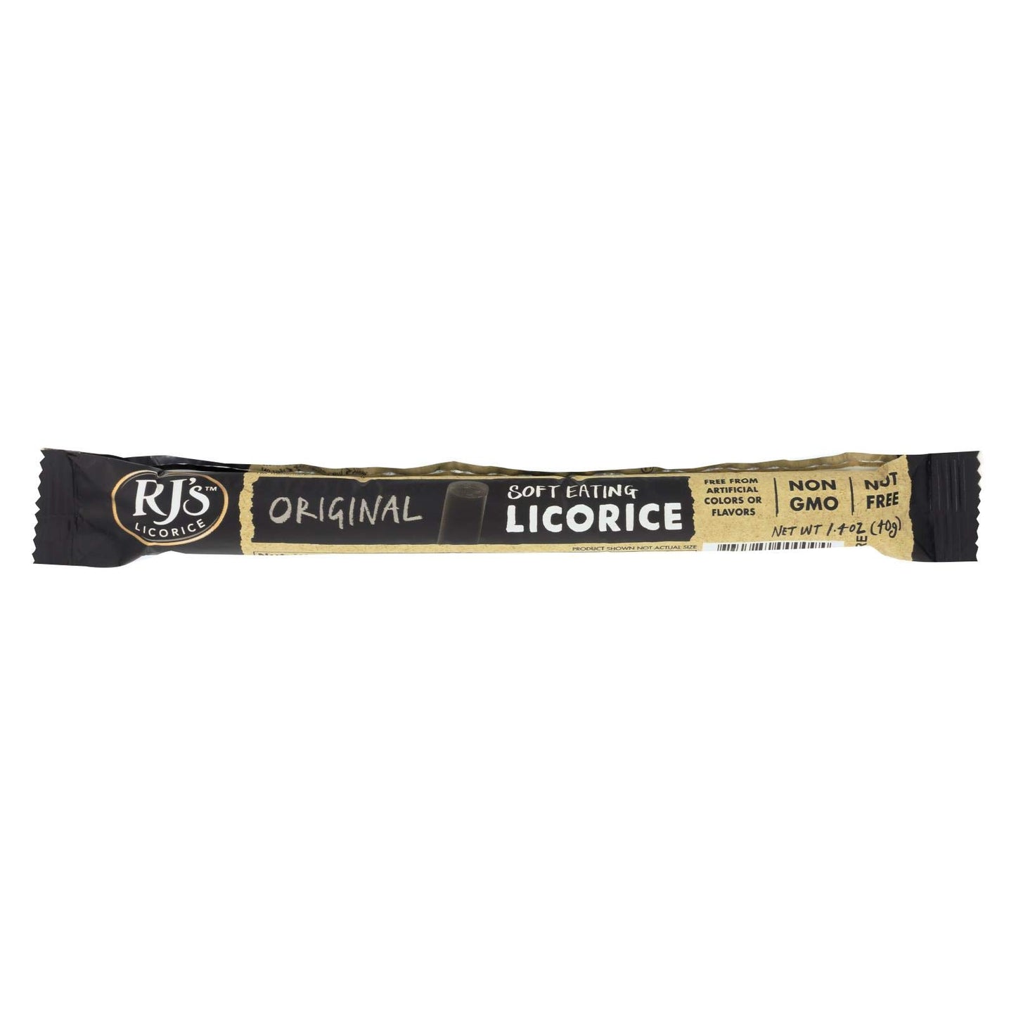 Rj'S Licorice, Licorice, Logs, Soft Eating, Pack Of 25, Size 1.4 Oz, (Dairy Free Gmo Free Kosher Vegan Yeast Free)25