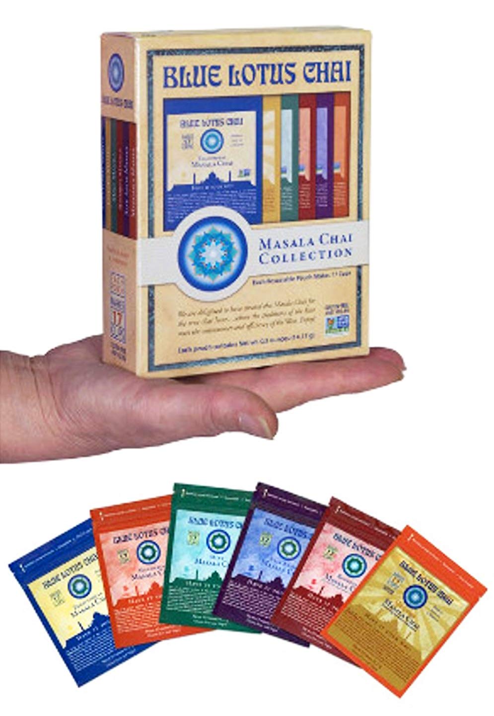 Blue Lotus Chai - Masala Chai Collection - Six Varieties - 0.5 Oz Each (14.17G)