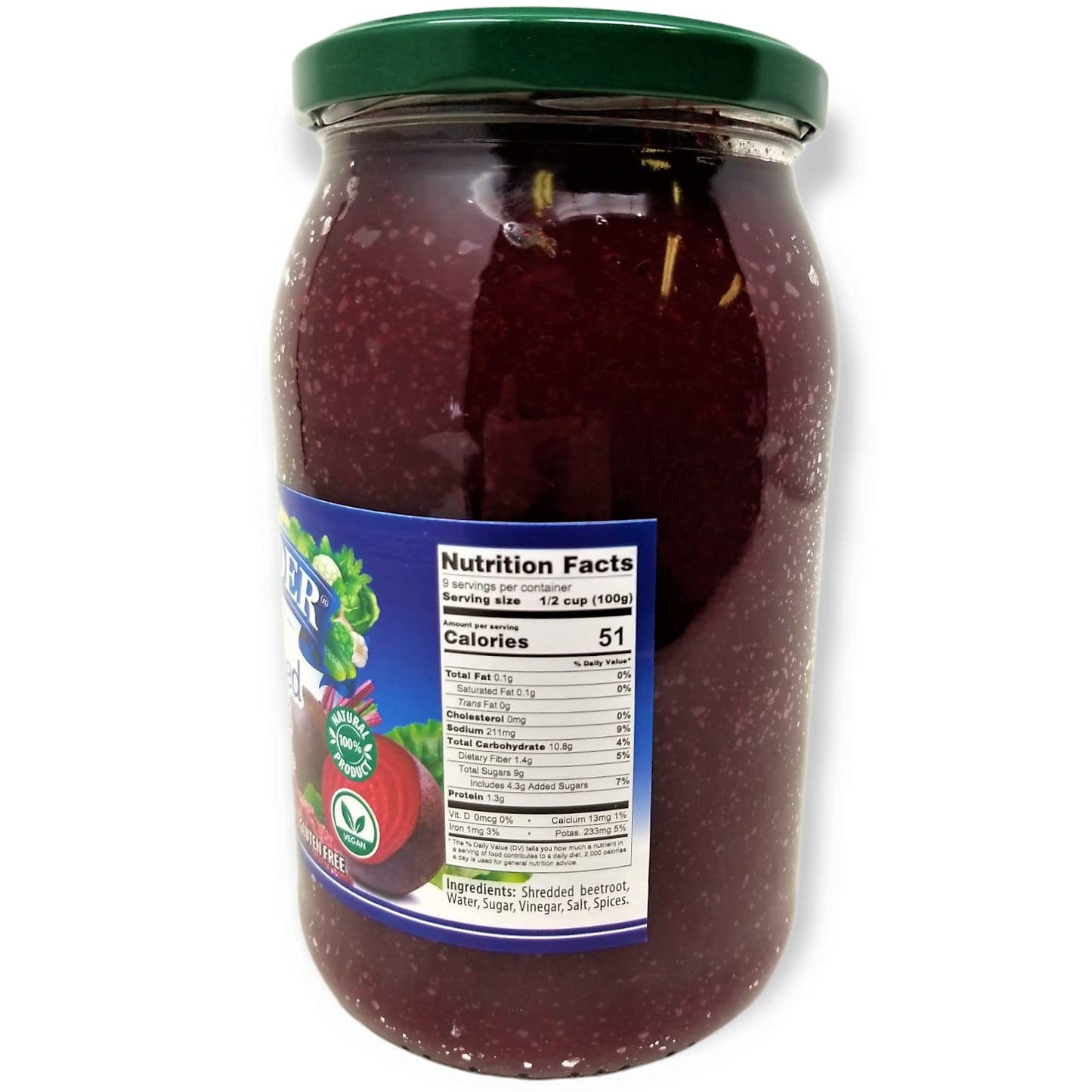 Belveder Shredded Beets 31.74 Oz 900G, Vegan, Non-Gmo, Gluten-Free Pack Of 1,31.7466 Ounce