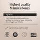Manukora Raw Manuka Honey MGO 600+, 250g (8.8 Oz), Non-GMO, Traceable, Daily Immune Support