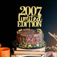 Yetxel Cake Topper - Limited Edition 2007 - Handmade Golden Glitter - 18th Birthday Decoration for Men and Women