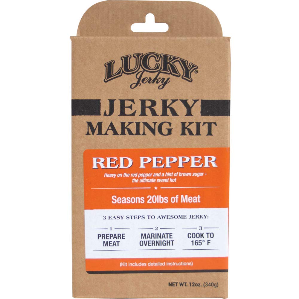 Lucky Jerky Red Pepper Diy Jerky Seasoning Kits - Seasons 20Lbs Of Meat