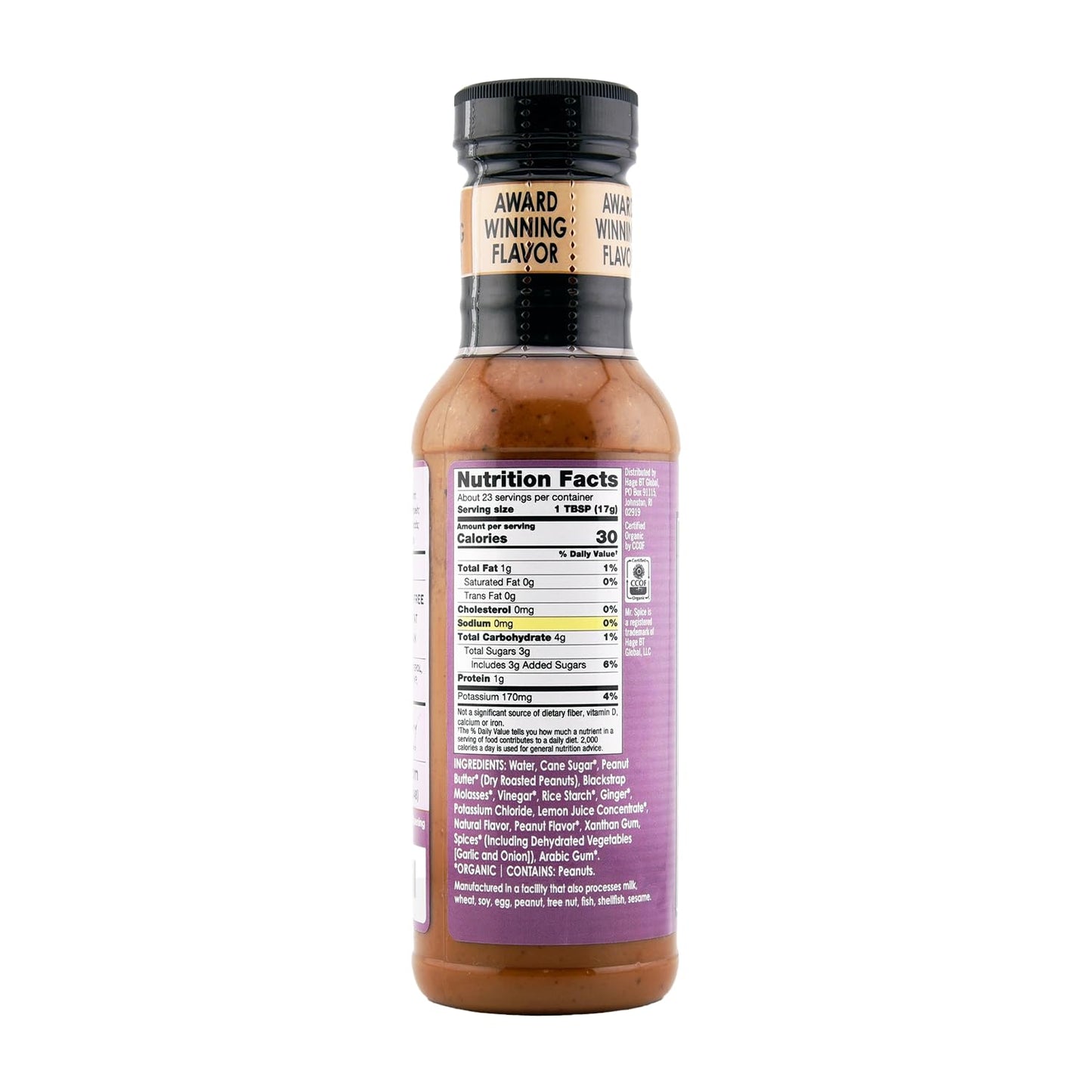 Mr. Spice Organic - Salt Free Sauce (Thai Peanut, Single)