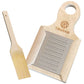 TIKUSAN Japanese Wooden Wasabi Grater (Wasabi Oroshi) for Wasabi, Ginger and Garlic with Bamboo Brush Made in Japan