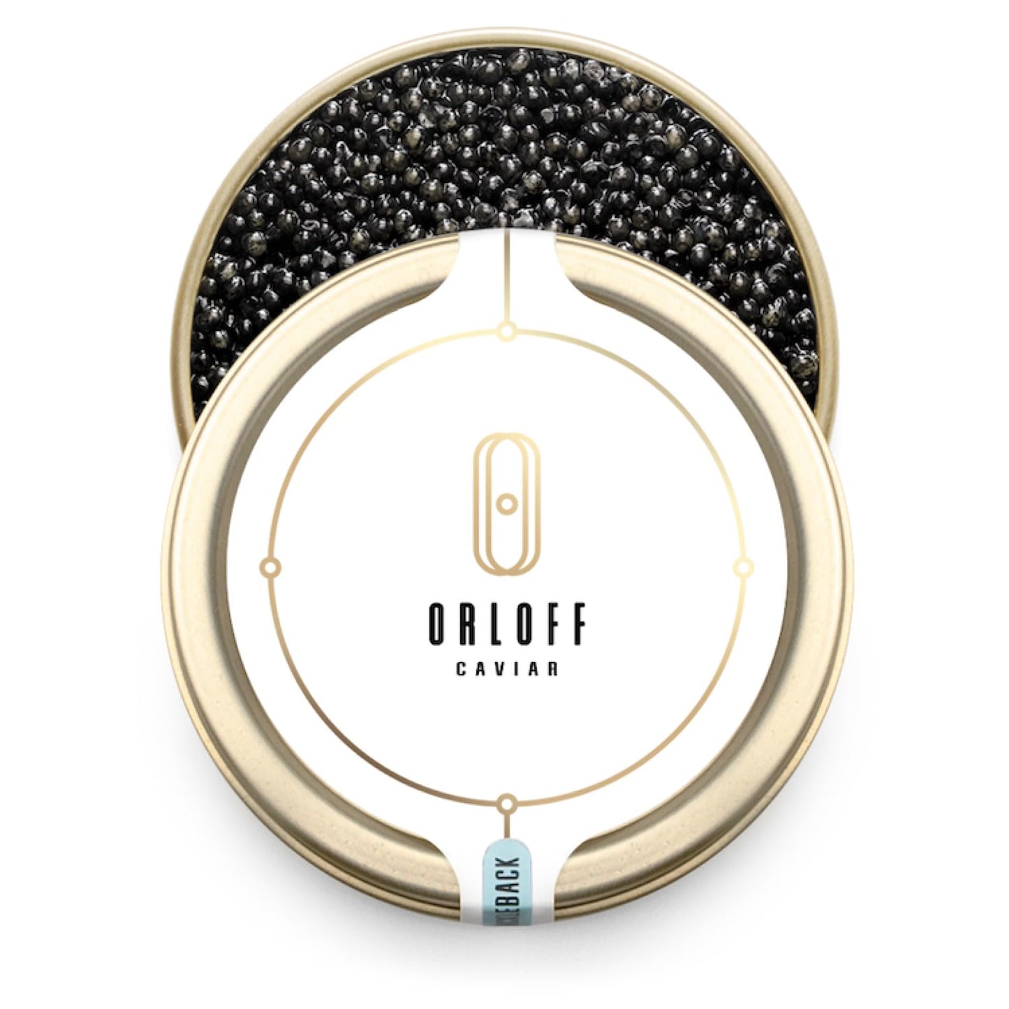 ORLOFF Hackleback Wild Caught American Sturgeon Black Caviar - 1.75 oz / 50 g - Hackleback Malossol Roe - OVERNIGHT SHIPPING