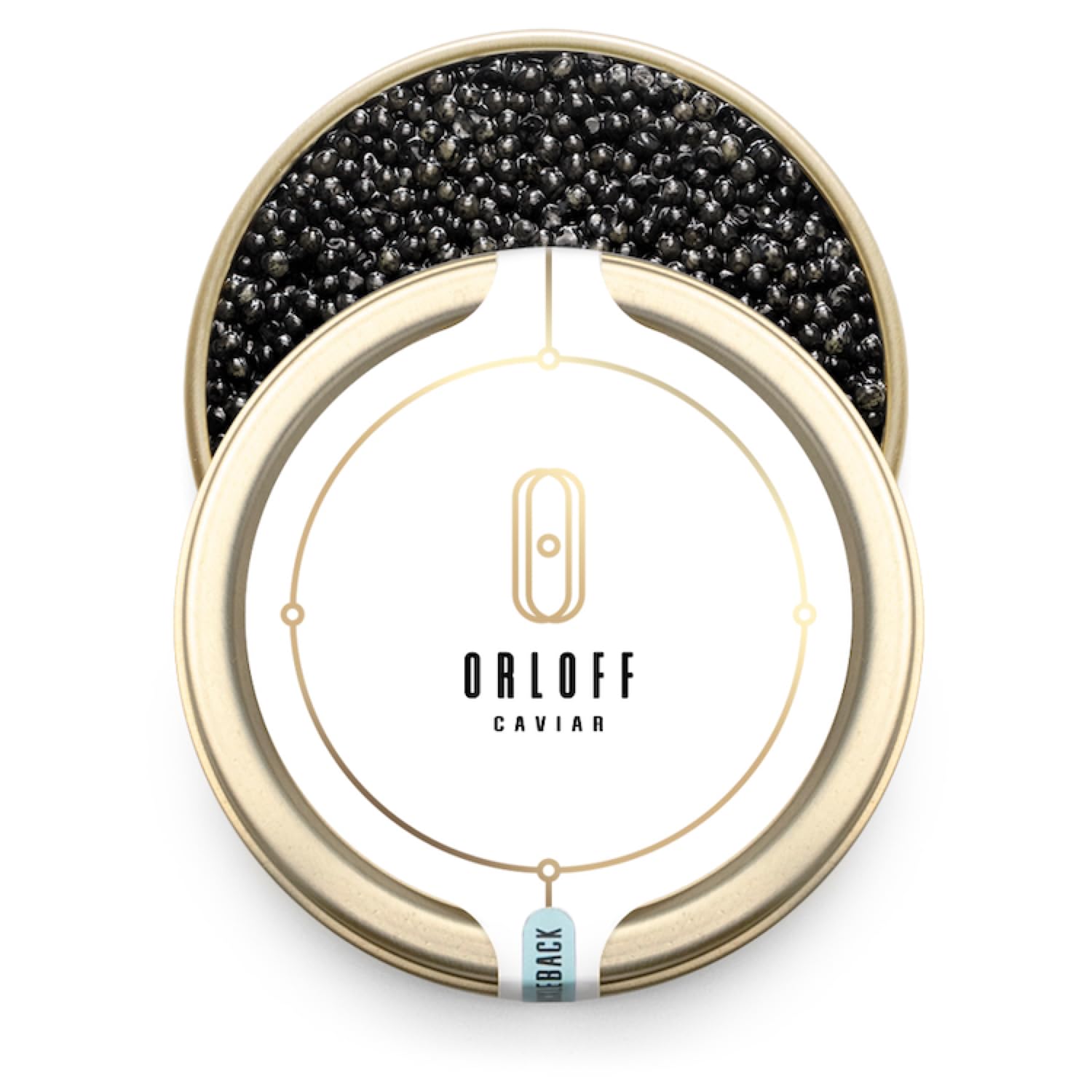 ORLOFF Hackleback Wild Caught American Sturgeon Black Caviar - 1.75 oz / 50 g - Hackleback Malossol Roe - OVERNIGHT SHIPPING