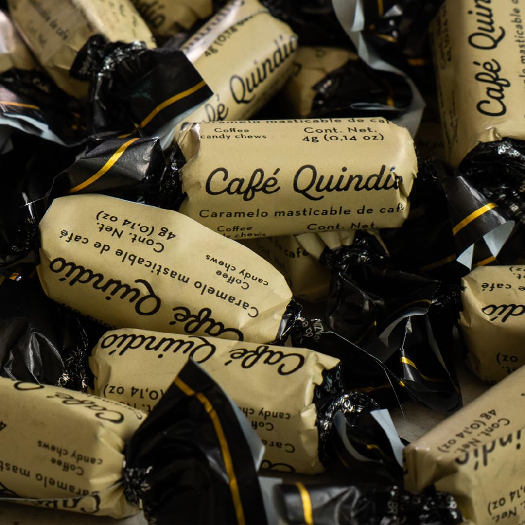 Cafe Quindio Chewy Coffee Caramels Duopack (2 Bags Of 8.5 Oz (240G) Each) - Approximately 120 Candies