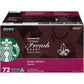 Starbucks K-Cup Pods French Roast Coffee, Dark Roast, Intense Flavor, 24 CT (Pack of 3), 10.1 Ounce