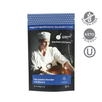 Pure Fish Gelatin Powder (250 Bloom) Gluten-Free Ou Kosher Certified - 400G/14Oz