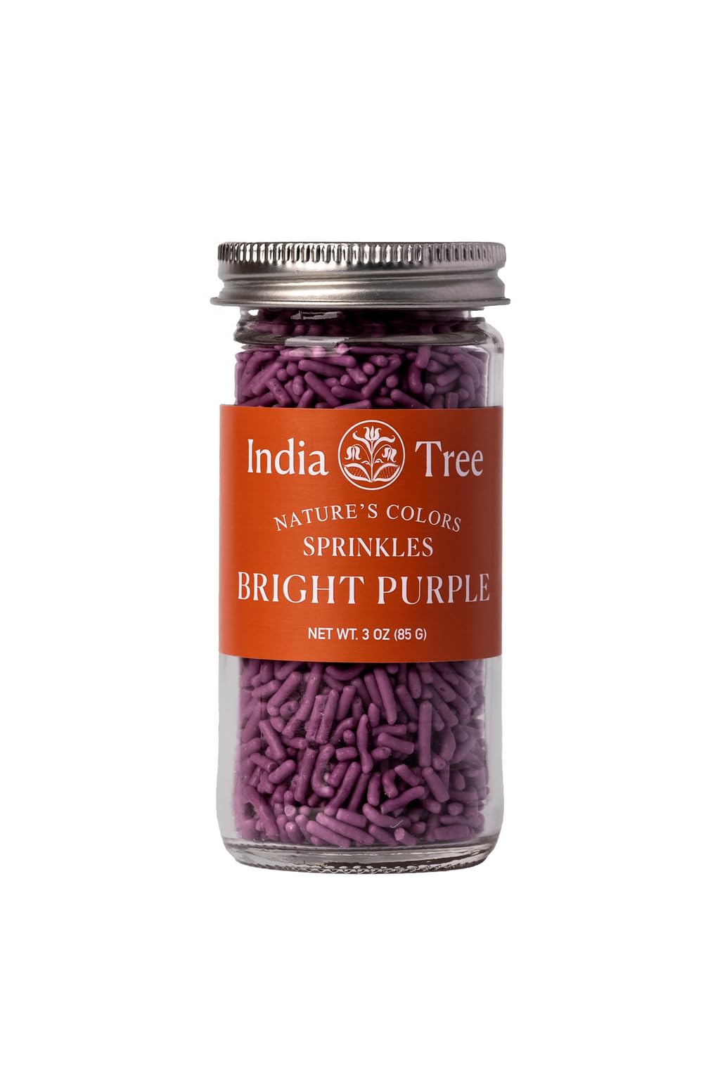 India Tree Nature'S Colors Bright Purple Sprinkles 3 Oz | Natural, Vegan, Non-Gmo, Top 9 Allergen-Free, Red 3 Free