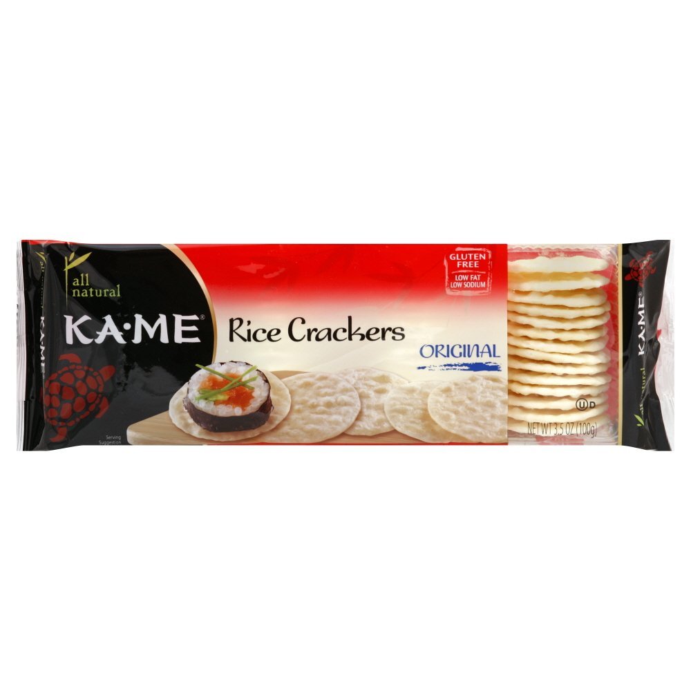 Kame Plain Rice Crunch Cracker, 3.5 Ounce - 12 Per Case.12