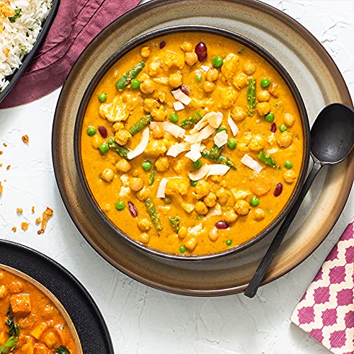 Patak'S Ready To Eat Meals Including Butter Chickpeas, Veggie Korma, Lentil & Tikka Masala, A Flavorful Balanced Melody Of Veggi