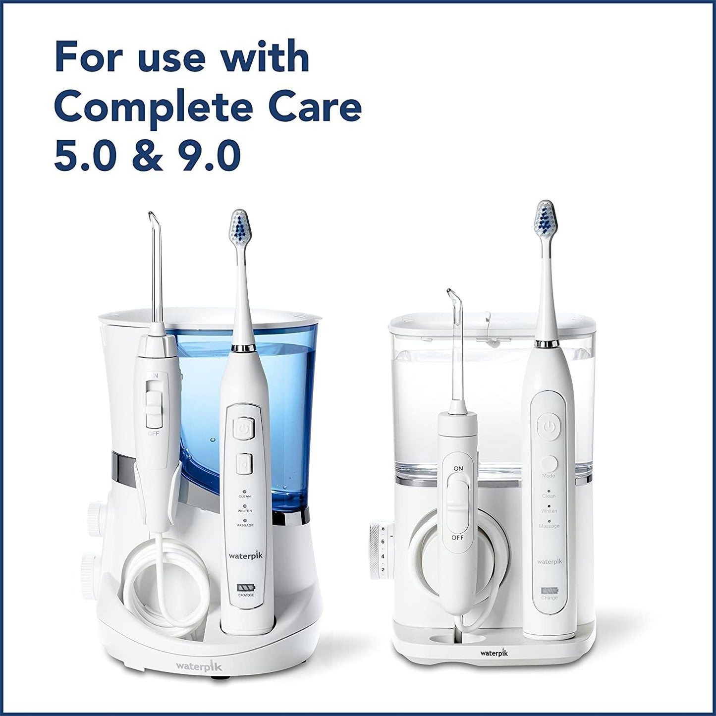 Waterpik Triple Sonic Toothbrush Heads Replacement, White, 3 Count - Complete Care STRB-3WW for Optimal Oral Hygiene