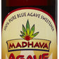 Madhava Agave Nectar, Amber, 11.75 oz, Model 102037-22190, Natural Sweetener