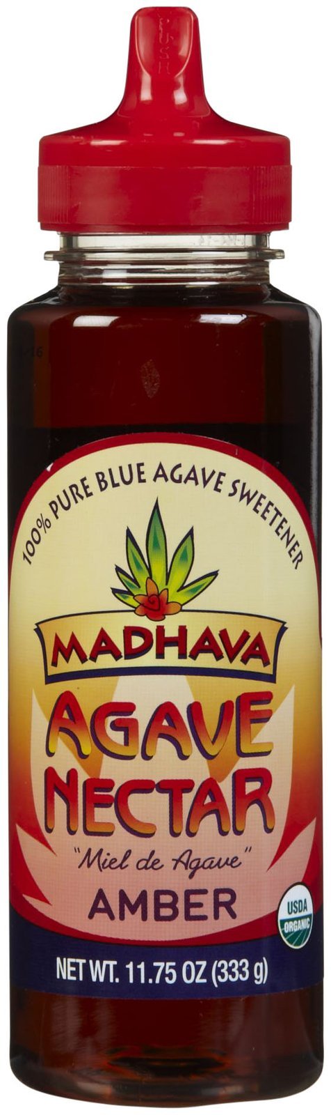 Madhava Agave Nectar, Amber, 11.75 oz, Model 102037-22190, Natural Sweetener