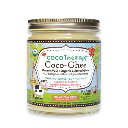 CocoTherapy Coco-Ghee Organic Virgin Coconut Oil and Organic Cultured Ghee, 7.5oz