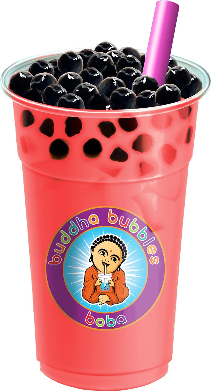 Buddha Bubbles Boba Watermelon Boba Drink Mix Powder 10 Ounce Pink