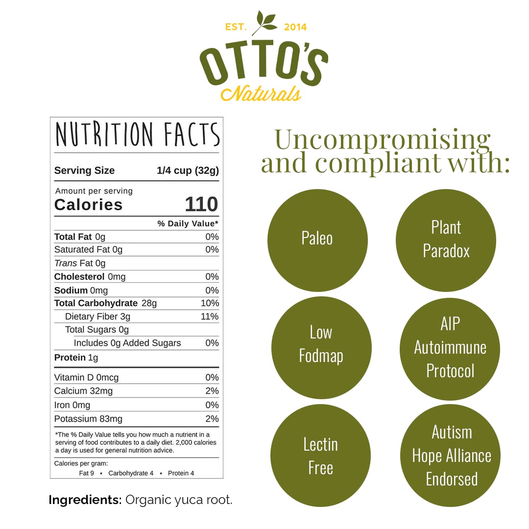 Otto'S Naturals Cassava Flour, Gluten Free And Grain-Free Flour For Baking, Certified Paleo & Non-Gmo Verified, Made From 100% Y