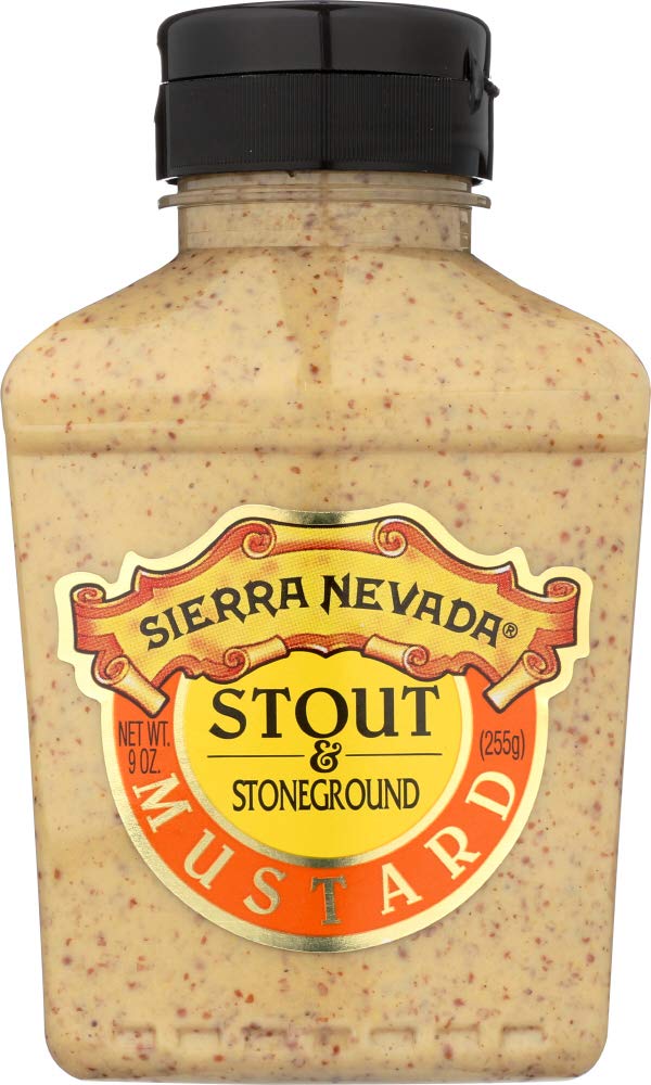 Sierra Nevada Stout & Stoneground Mustard, 9 oz Squeeze Bottle, 6 Pack