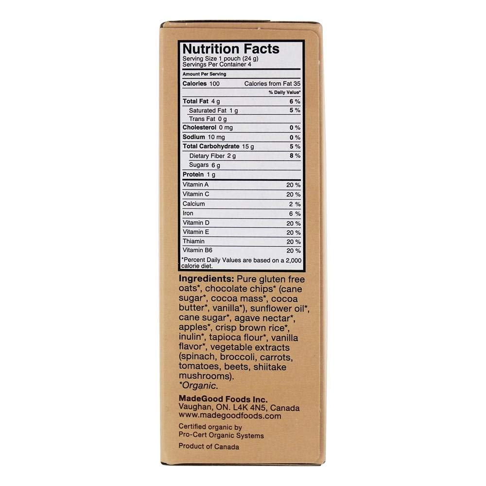 Made Good Granola Minis Chocolate Chip, 24 Gram, (Pack Of 6)