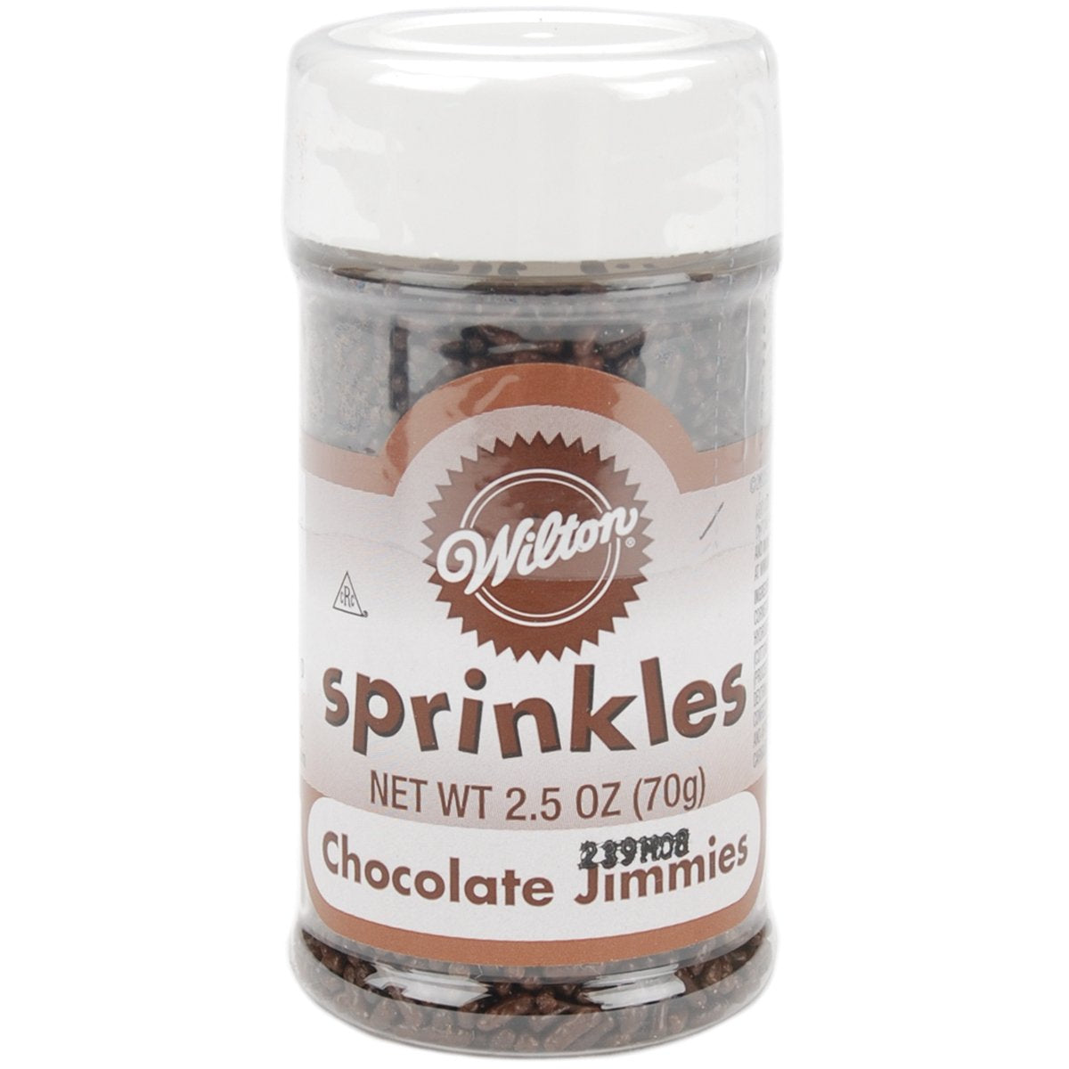 Wilton W710774 Sprinkles For Cake Decoration, 2.5-Ounce, Chocolate Jimmies